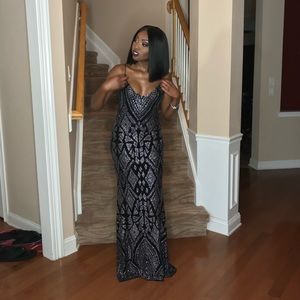 Glitter V-Neck Dress